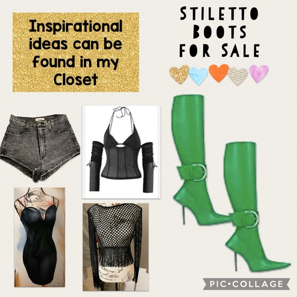 Huhren Sexy Stiletto Pointed Toe Boot, - Picture 5 of 16